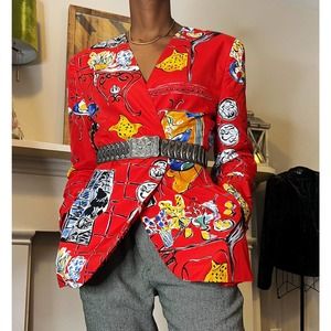 Vintage Doncaster Abstract Blazer - Size 12